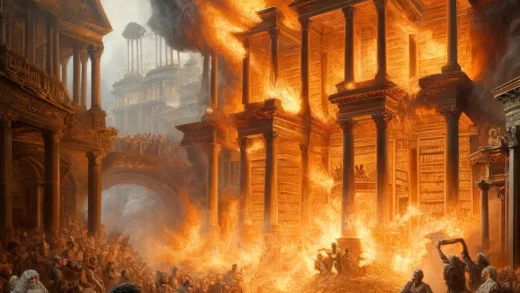 Pembakaran Perpustakaan Alexandria: Hilangnya Harta Karun Ilmu