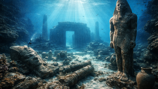 Kota Kuno Heracleion Ditemukan Kembali di Dasar Laut Mesir